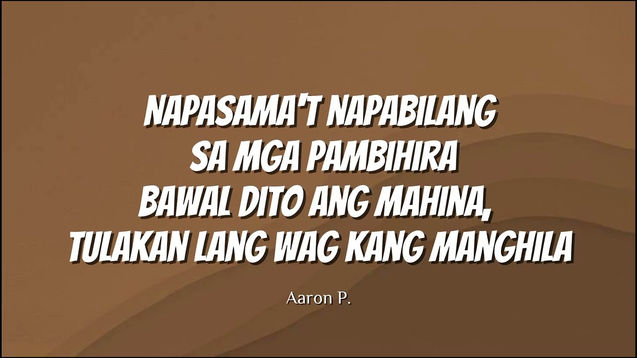 MGA IDOL-NATEMAN,GUDDSHIT,PAUL CASSIMIR,AARON P. & MHOT(Lyrics)