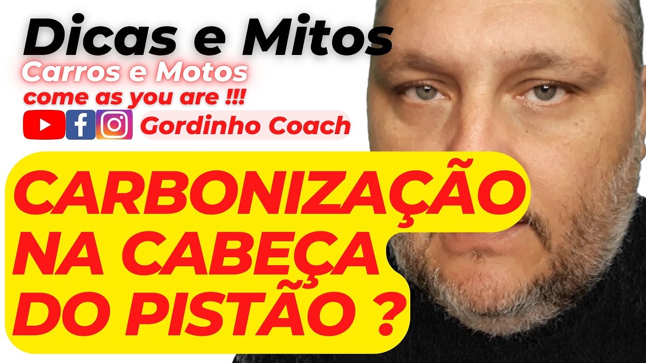Carbonização na cabeça do pistão