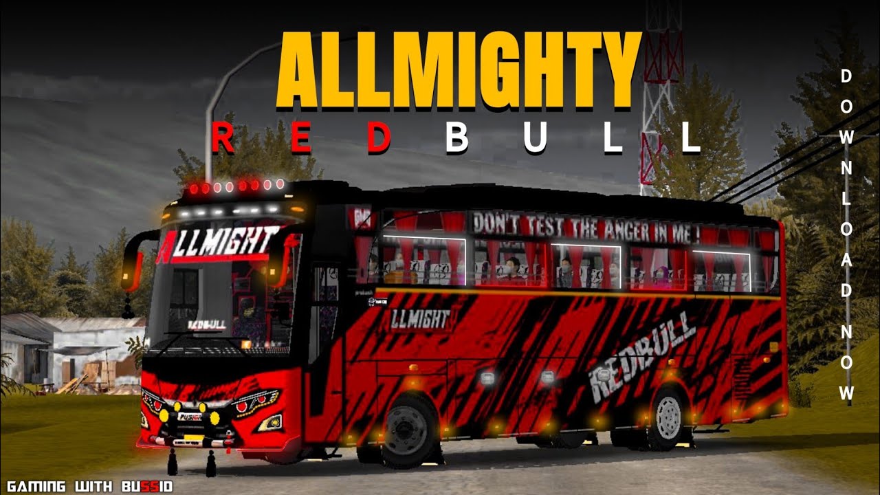 Allmighty Redbull 4K livery for jetbus✨ download now #gaming_with_bussid