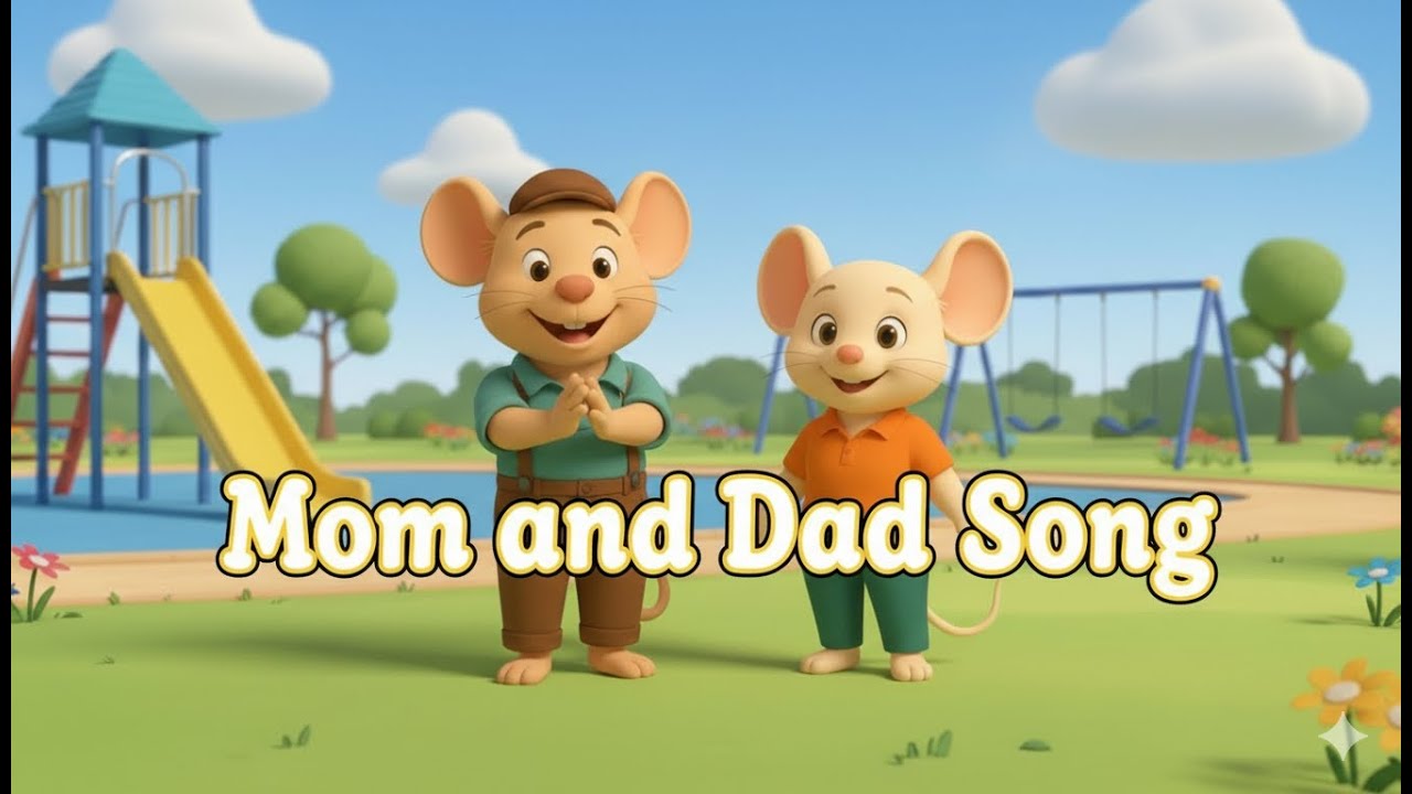 Mom and Dad Song | Jonta Monta Mouse Family Nursery Rhyme | Kids Songs