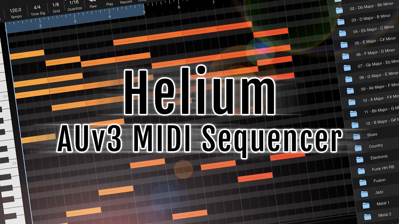 Helium AUv3 MIDI Serquencer by 4Pockets