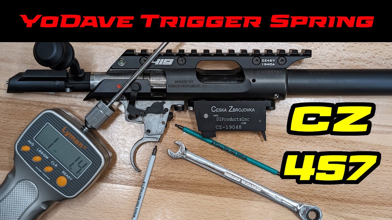 Регулировка спусковой пружины и спускового крючка CZ 457 YoDave