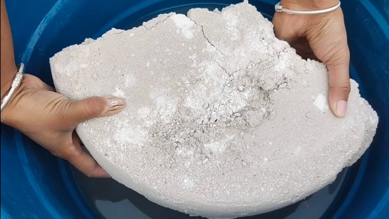 White sand cement Messy water 💦 crumbling requested video