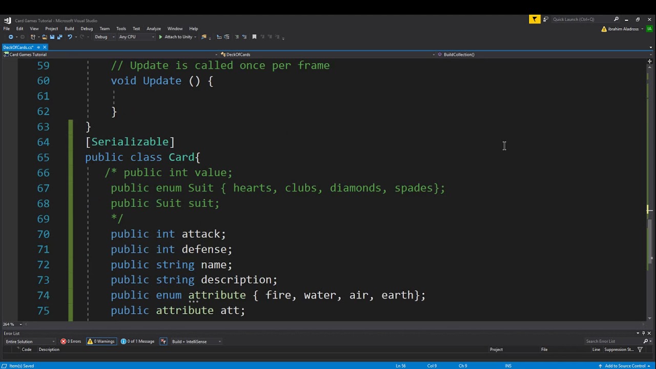 Card Game Tutorial (Video 3) Generating a database for trading cards