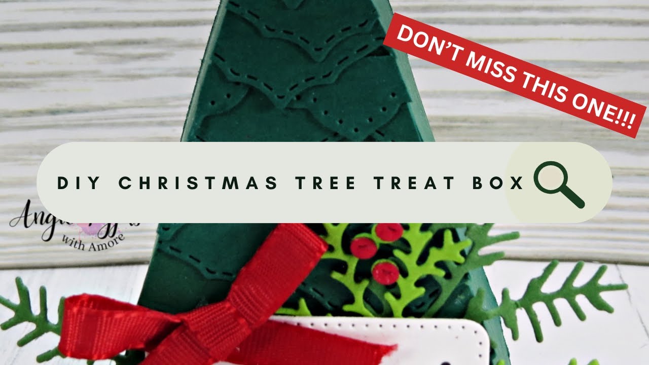 The Elegant Christmas Tree Shaped Treat Box You Can't Miss!-The perfect Christmas Treat Holder!
