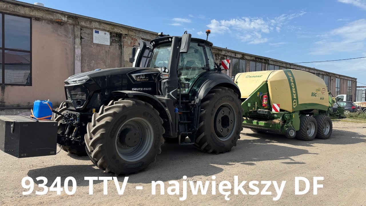 Największy DEUTZ FAHR 9340 TTV w moich rękach. Prasujemy dalej.