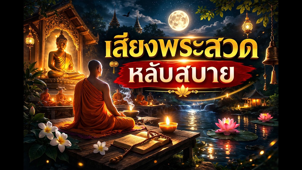 🌙 เสียงพระสวดมนต์ยามค่ำ จิตสงบ หลับสบายทั้งคืน | Buddhist Chanting Night Meditation