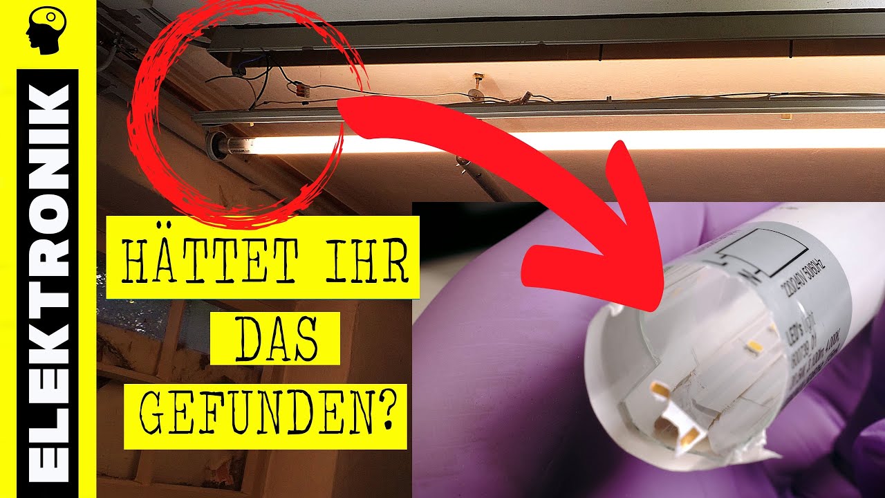 Problem: LED Leuchtstoffröhren Umrüstung