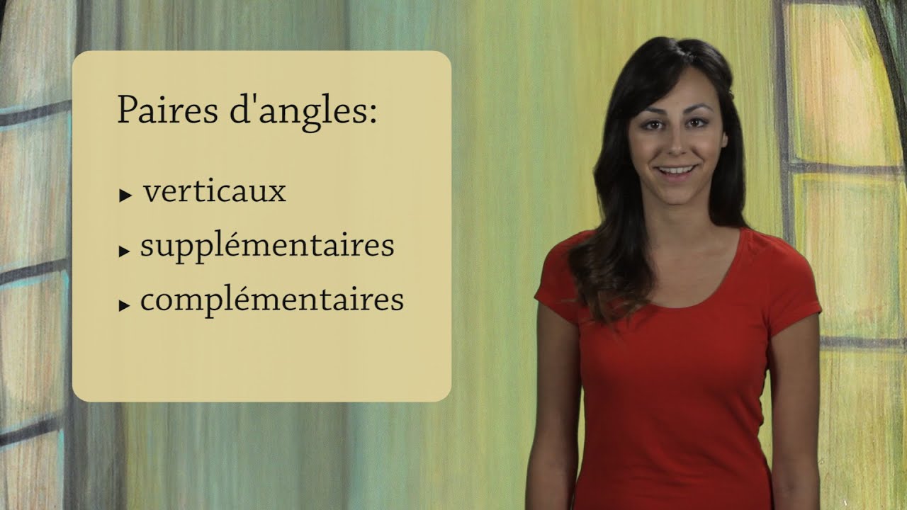 Angles complémentaires et supplémentaires - Géométrie