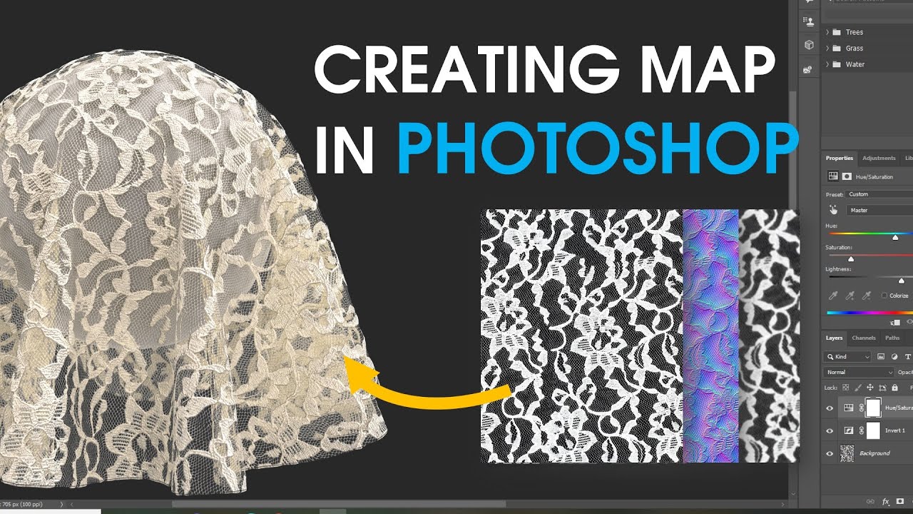 LÀM MAP VẢI SIÊU DỄ BẰNG PHOTOSHOP