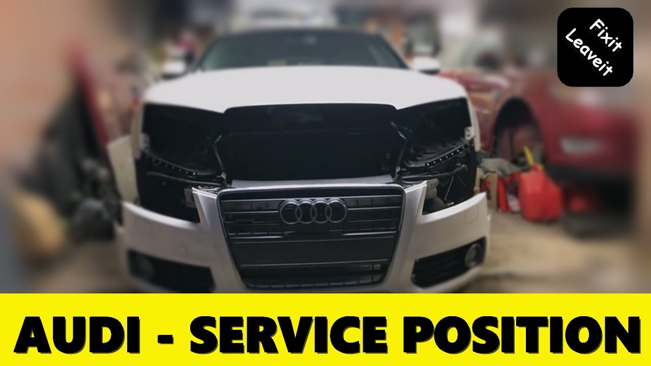 Audi A5/A4 — сервисное положение