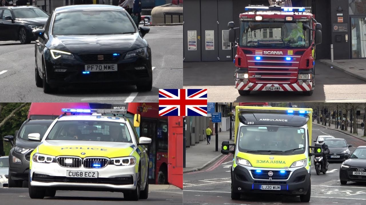 Unmarked Metropolitan Police Seat Leon Cupra Responding + Police, Fire & Ambulance Responding