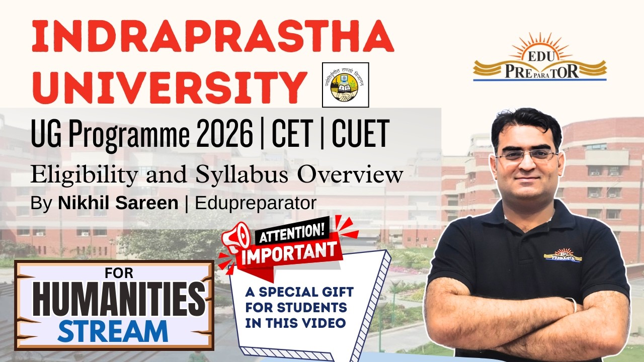 IPU UG Admission 2026 | Humanities Stream | Eligibility and Syllabus by Nikhil Sareen