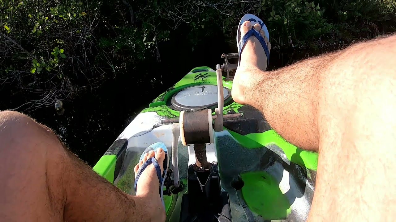 pedal caseiro para caiaque ! thork,iron,hook,leader,cast,raptor e outros  (teste na água)