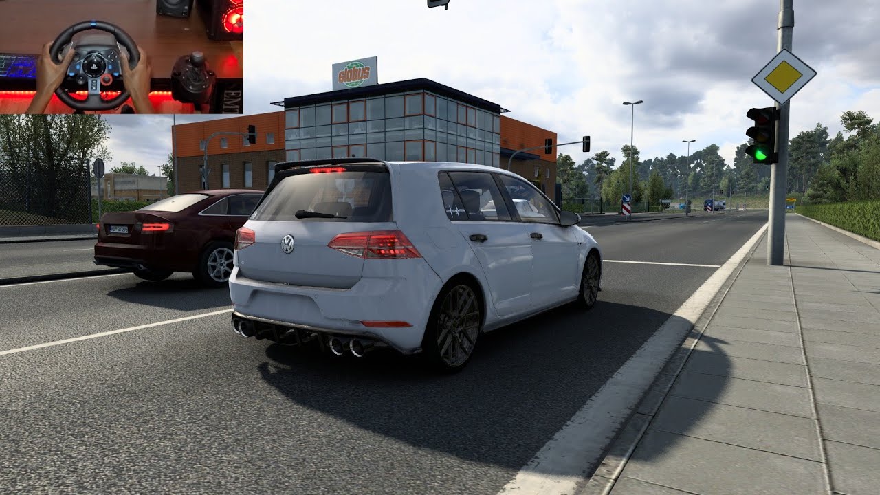 Volkswagen Golf R | Euro Truck Simulator 2 1.48 | Logitech G29 Gameplay