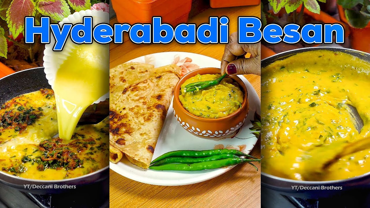 DELICIOUS Hyderabadi Besan Recipe 😋😋 #shorts #short #youtubeshorts