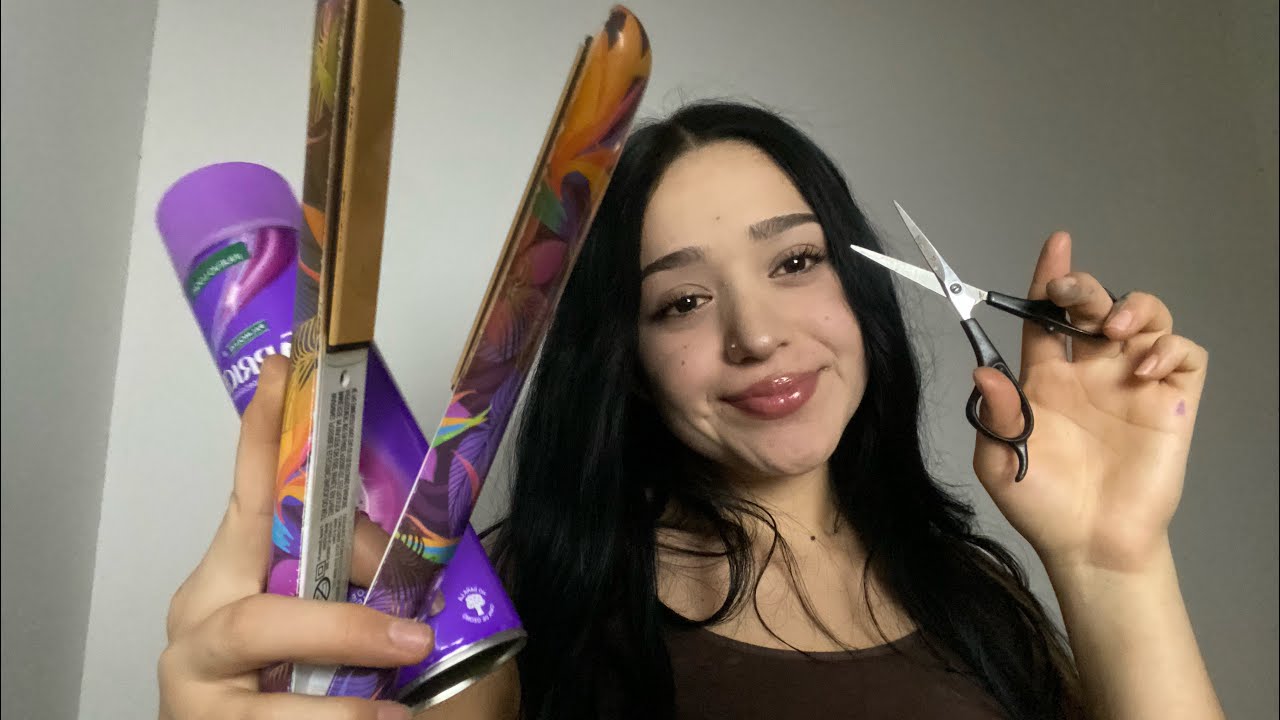 Tratamiento corte y peinado para tu cabello💇‍♀️ | ASMR