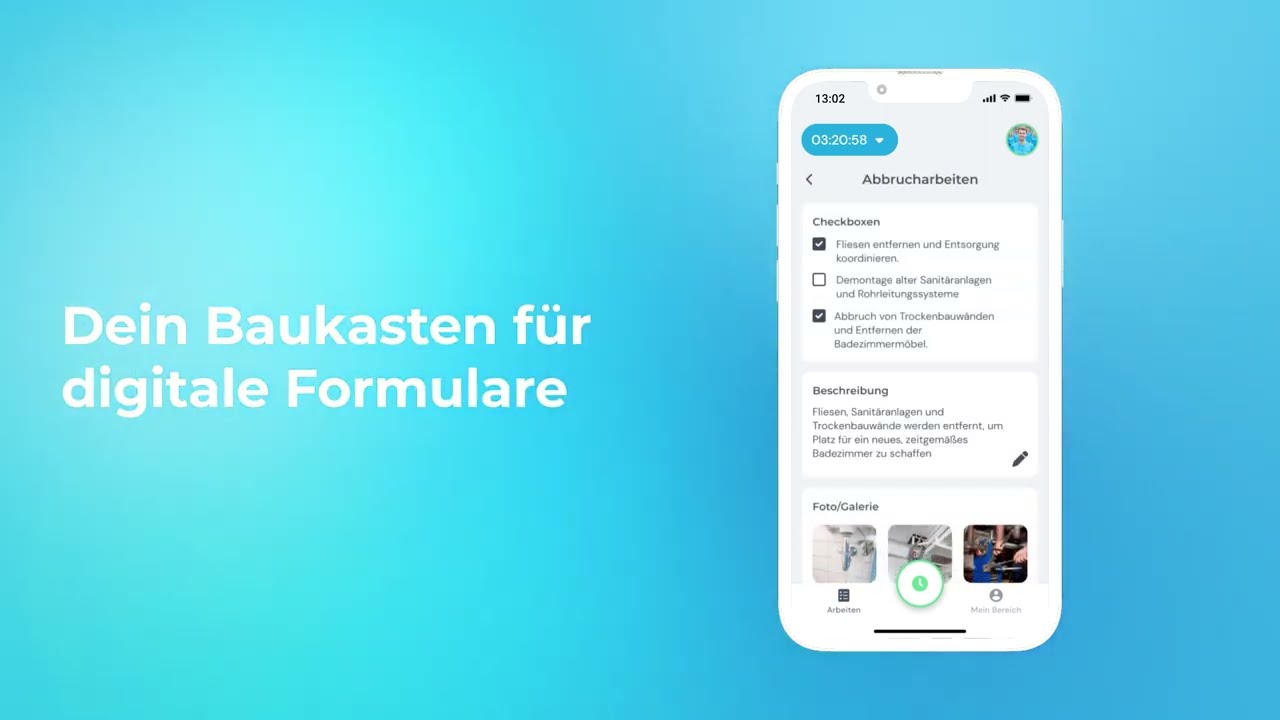 Digitale Formulare &ndash; Checklisten, Unterschriften & Foto-Dokumentation mit der clockin App