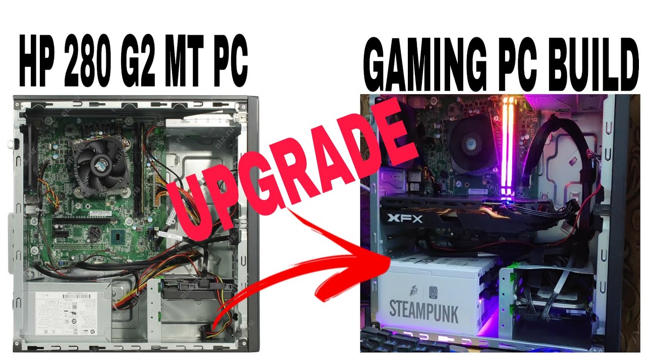 HP 280 G2 Microtowet Business PC Upgrade to Gaming PC Build With i3 - 6100 CPU