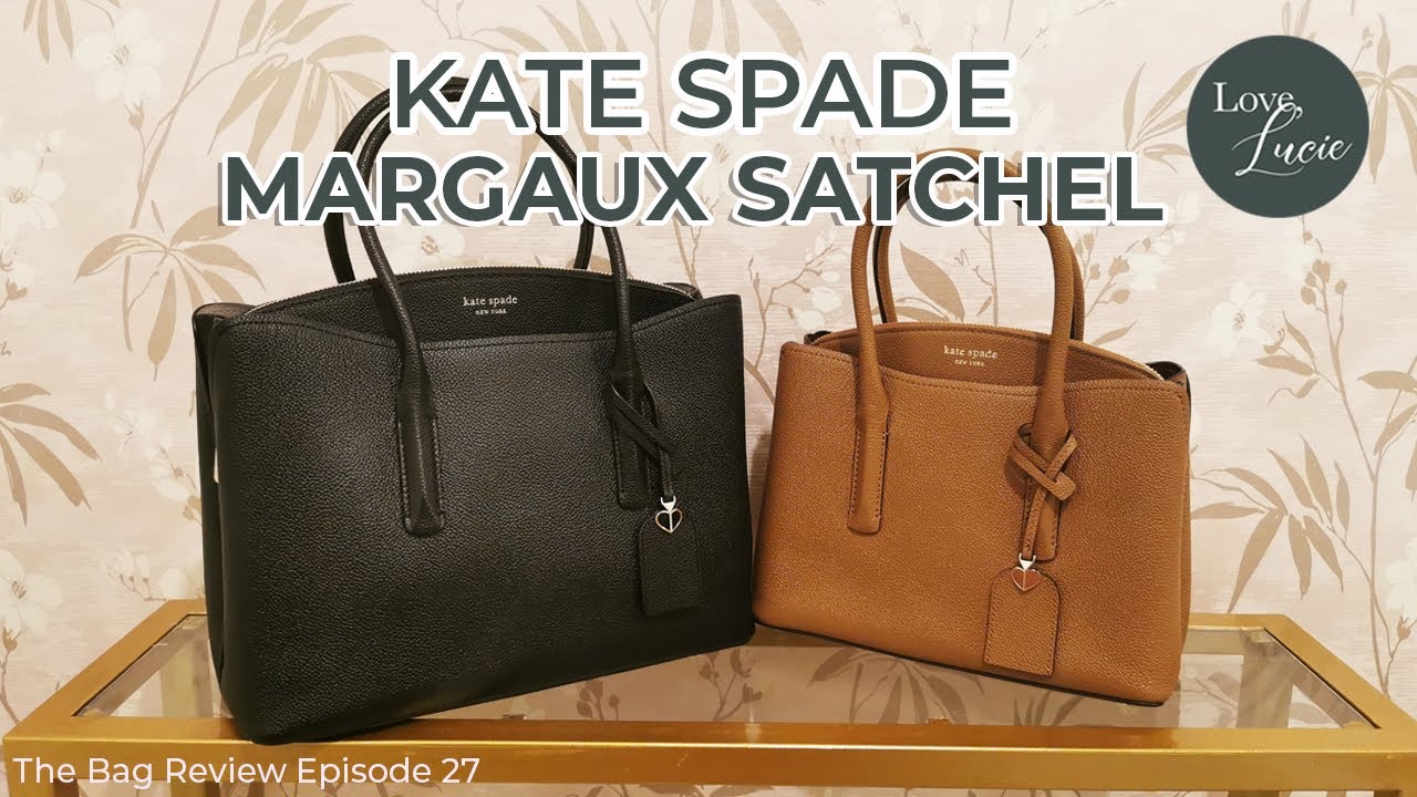 THE BAG REVIEW: KATE SPADE MARGAUX SATCHEL MEDIUM AND LARGE | BLACK AND WARM GINGERBREAD