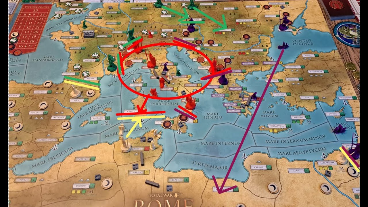 Rome Total War: The Board Game - Game Analysis - 1
