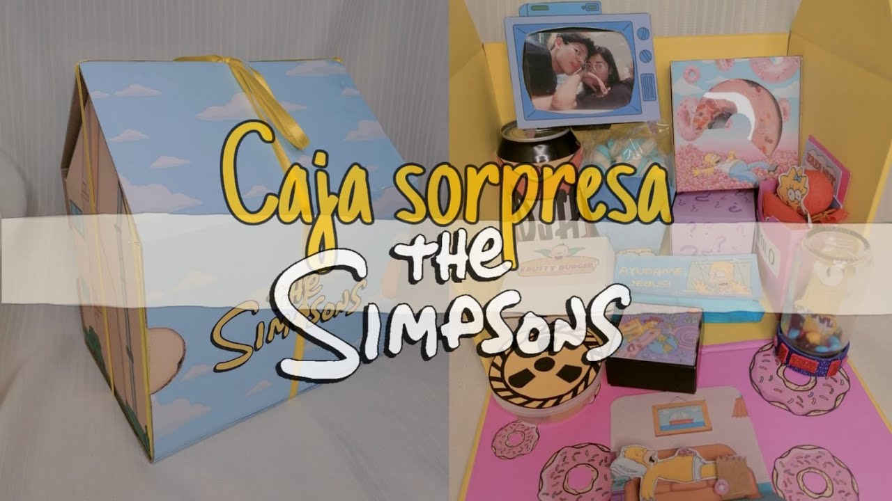 CAJA SORPRESA DE LOS SIMPSON 💖 REGALO ORIGINAL