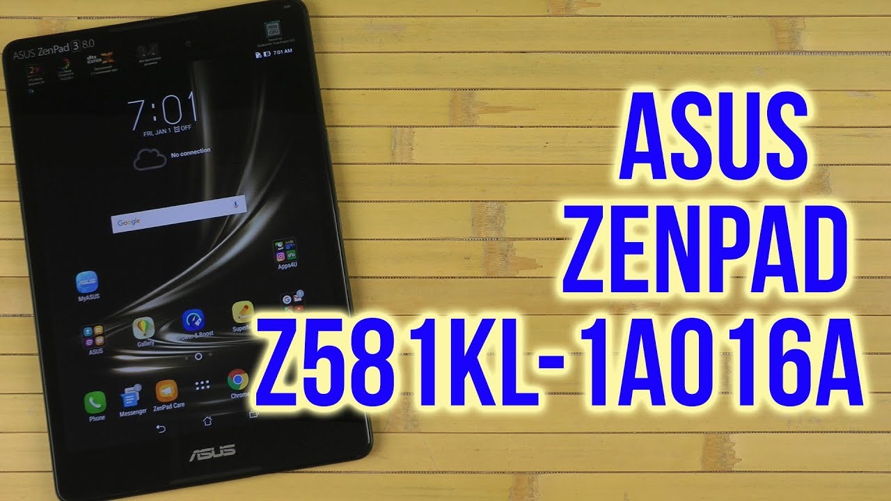 Распаковка Asus ZenPad 3 16GB LTE Black Z581KL-1A016A