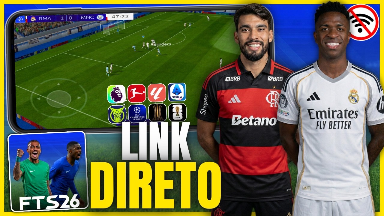 🚨COMO INSTALAR O NOVO FTS 2026 V3 EM QUALQUER ANDROID! OFFLINE