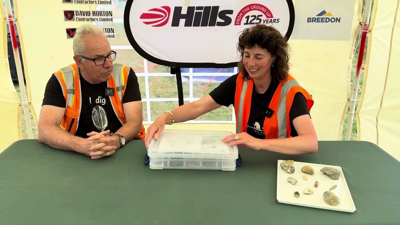 Fossils for education at the Hills Quarry Products dig 2025 #tuskforce 