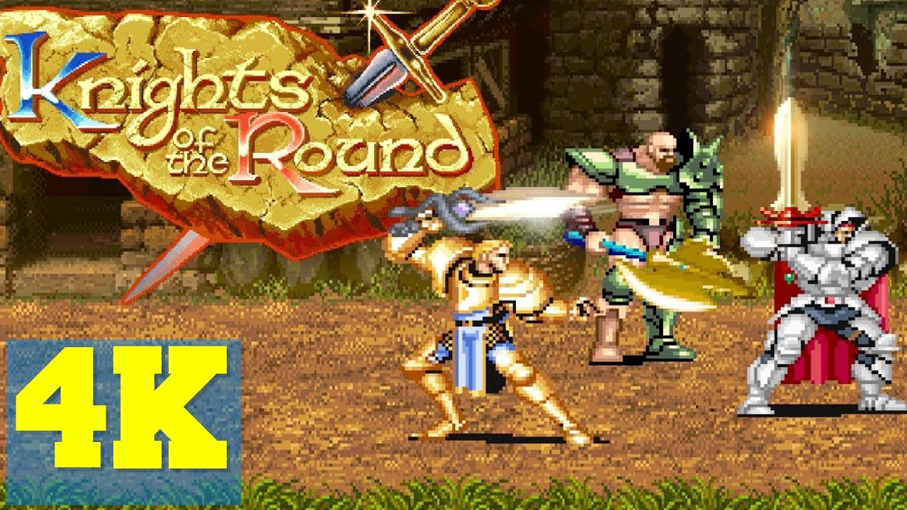 Knights of the Round  // 1991 Capcom 3-Player Arcade Version // 4K FULL GAME