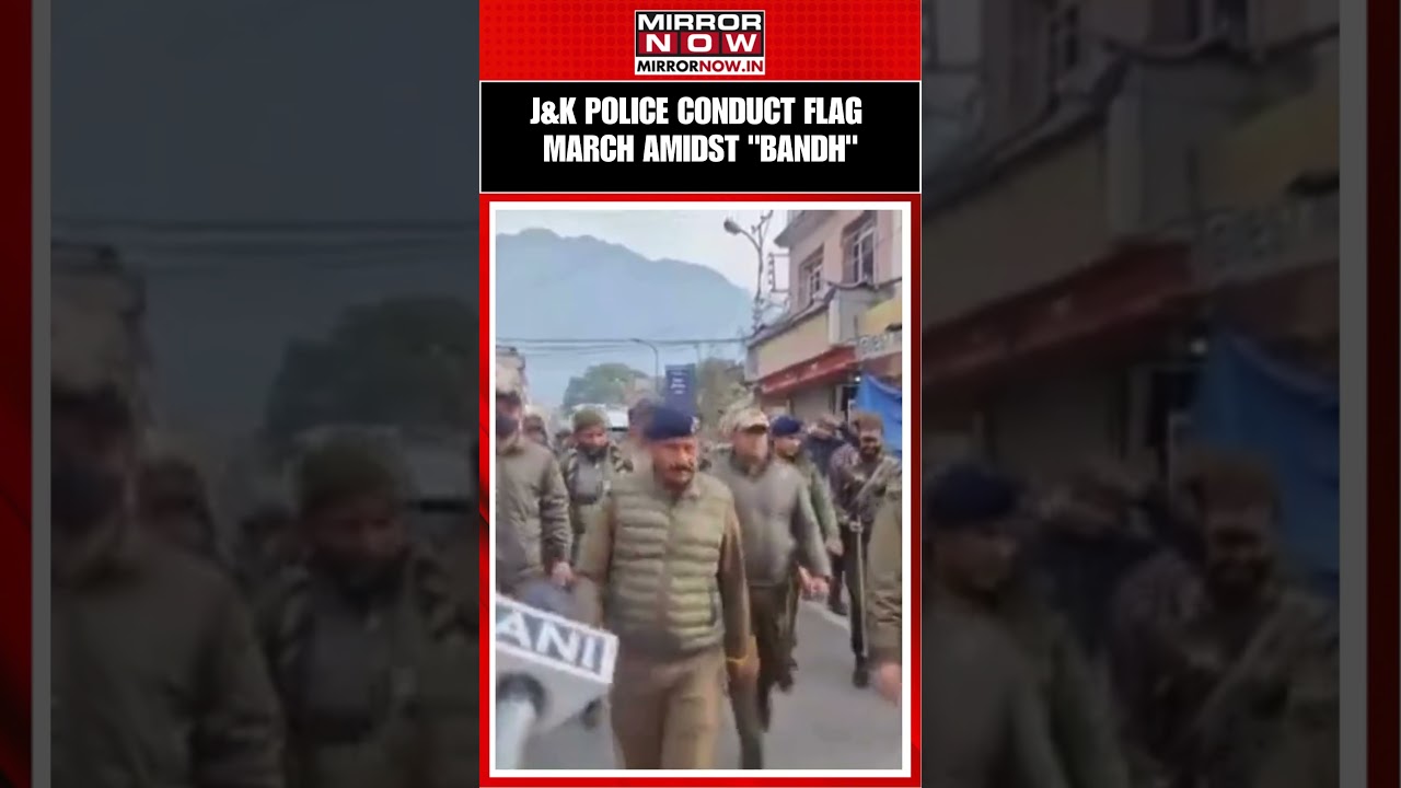 J&K: Police Conducts Flag March As Locals Organised A 