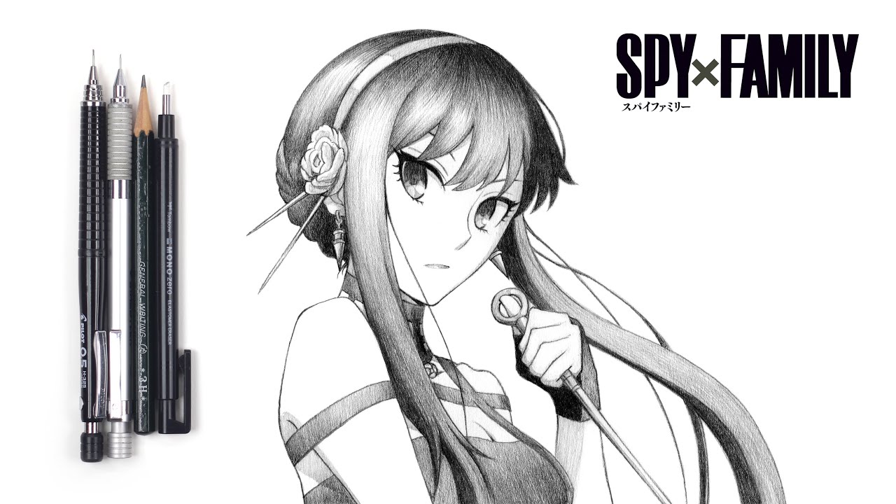 How to draw Yor Forger | Spy × Family | Yor Forger | 如何畫約兒•佛傑 | SPY×FAMILY間諜家家酒 | 約兒•佛傑 | 畫畫教學