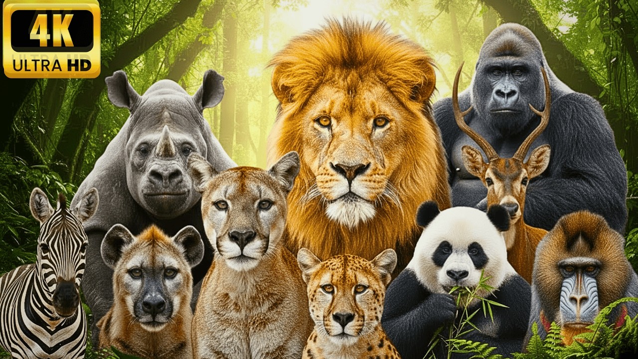 Peaceful Wildlife Safari 4K LIVE | Deep Relaxation, Nature Ambience & Animal Sounds...