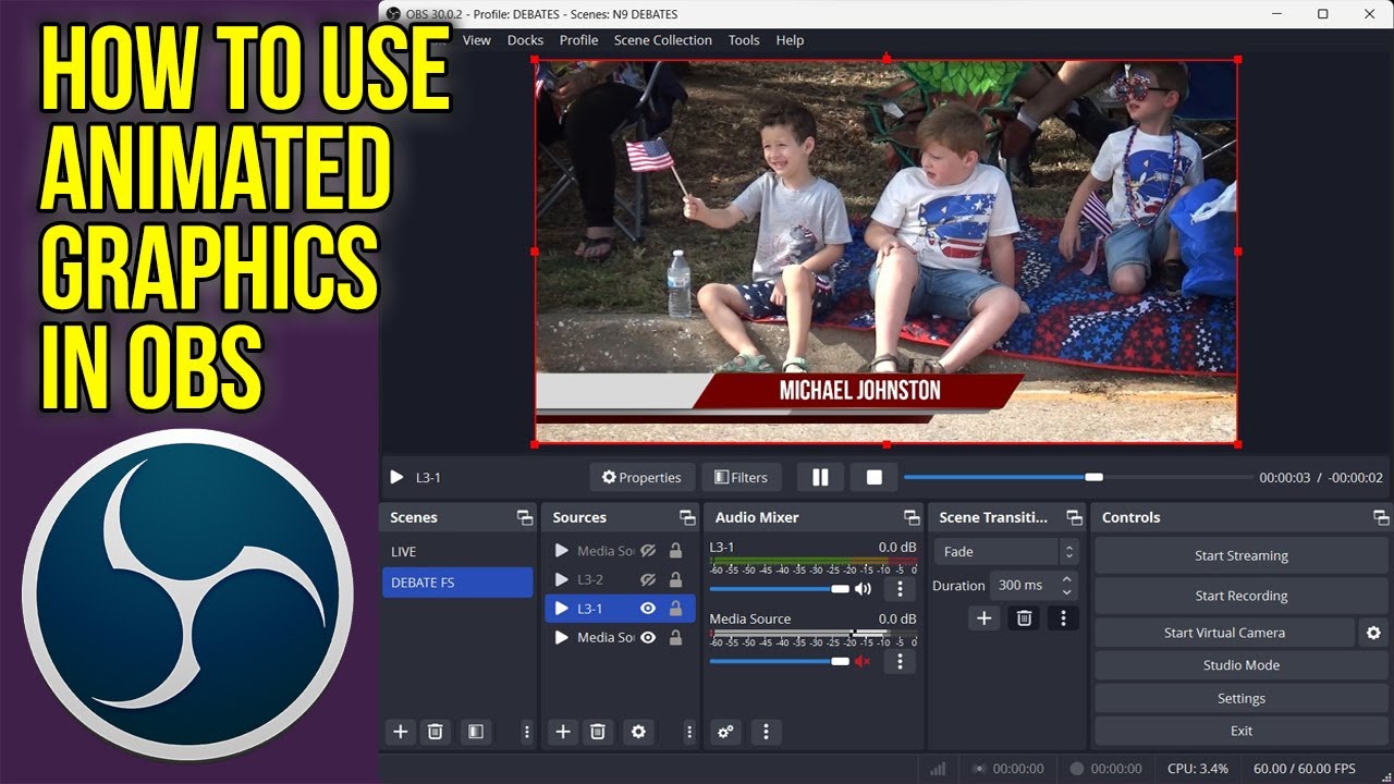 How to Use Animated Lower Thirds in OBS