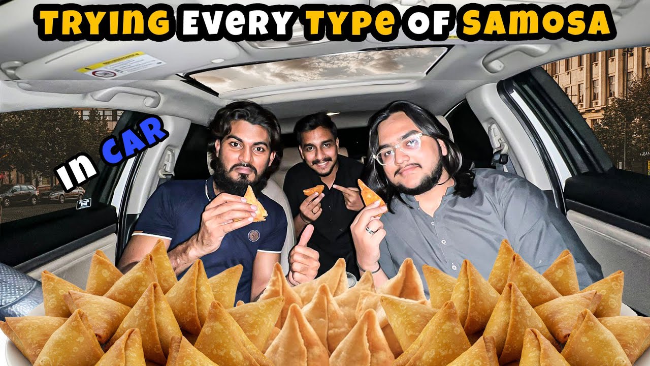Trying every type of Samosa in Karachi | Car food challenge 🚗 | Pakistani street food