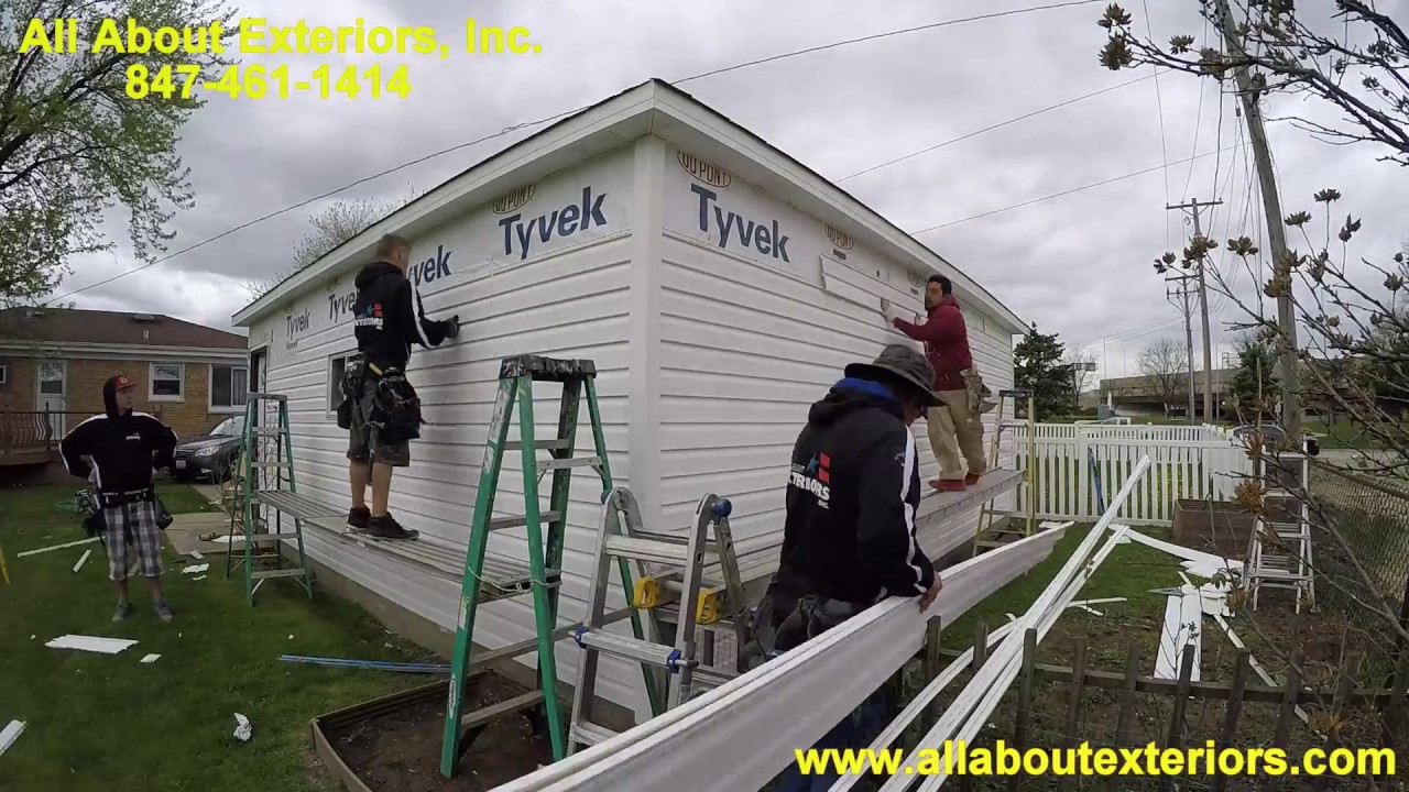 All About Exteriors Inc - 2.5 Hours Vinyl Siding Installation in 7 minutes in Elk Grove Village