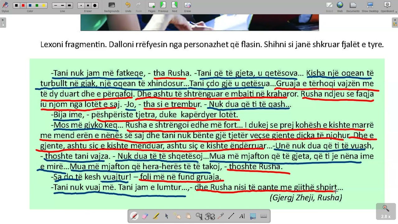 73 Gjuha 9 Filara Mesimi 73 Drejtshkrim Shenjat e pikësimit në ligjëratën e drejtë dhe të zhdrejtë