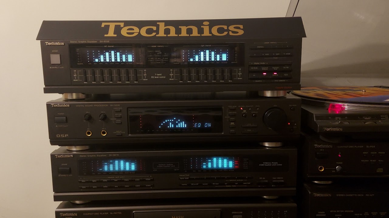 Equalizer Technics Ge70 vs. Ge90 vs. Sh-8058 comparison 