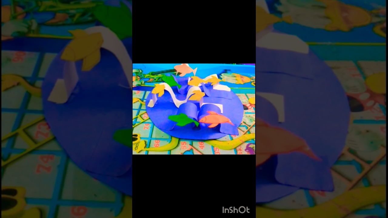 &ldquo;Made a paper fish and gave it a swim!&rdquo; #PaperFish #WaterExperiment #FunWithPaper #DIY #amazingarts