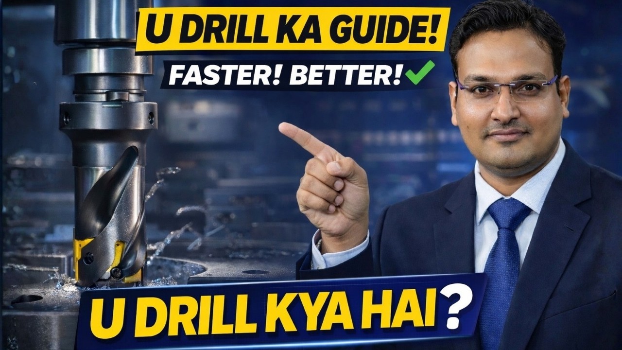 U Drill vs Twist Drill | Kaunsa Better Hai CNC Drilling ke Liye? u drill selection