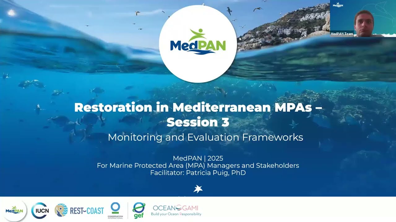 Restauration dans les AMP de Méditerranée  - Session en ligne 3 - Cadres de suivi et d'évaluation