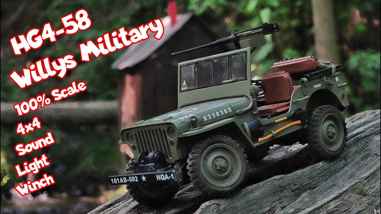 Der HG4-58 Willys Military Scale muss in Stelzendorf zeigen was er kann.