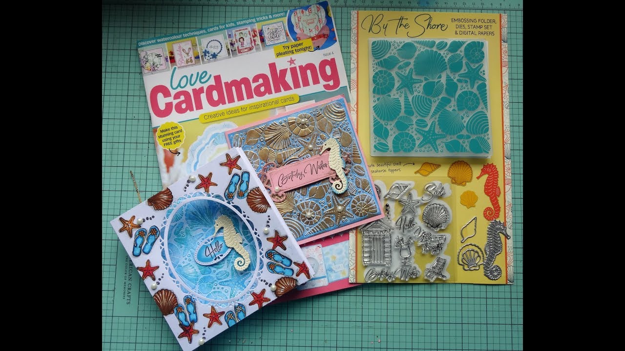 Love Cardmaking Magazine Issue 4  with cards sample using the freebies