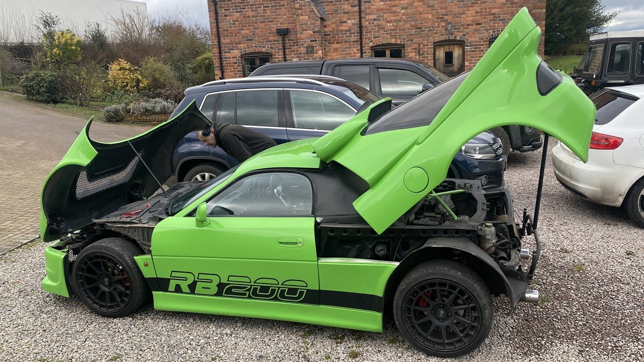 Customer brings his 'RB200'- MR2 with a RS200 Group B body conversion- For a 1.8T swap- We love it!