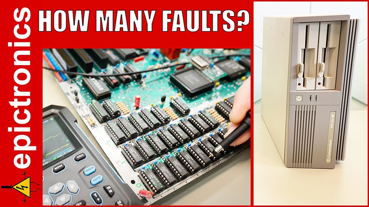 Hunting down faults on VARTA bombed Commodore PC10-III