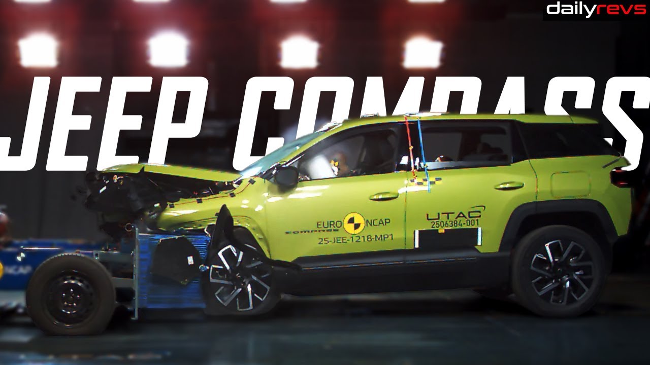 Jeep Compass EV Loss Top Rating At EuroNCAP With Shortfall of One ⭐ !