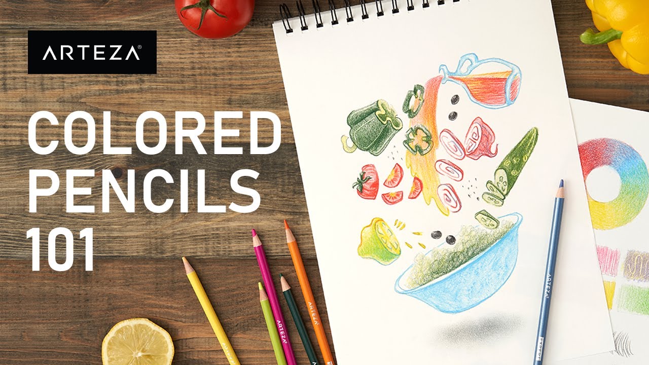 COLORED PENCIL TUTORIAL - TOP Techniques + How to Use | ARTEZA