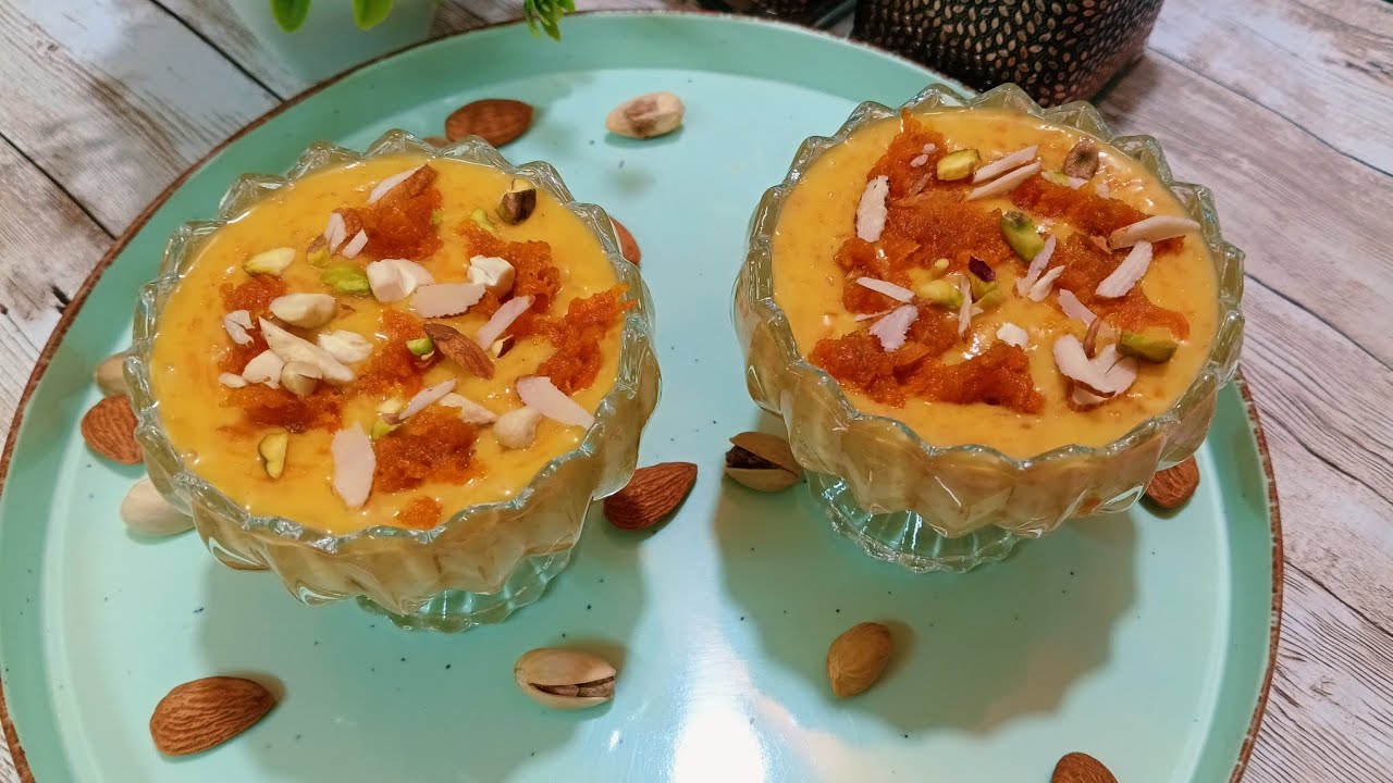 Custard Gajorer Halwa Recipe// কাস্টার্ড গাজরের হালুয়া//Yammy Desert Recipe #cookingwithsabari 