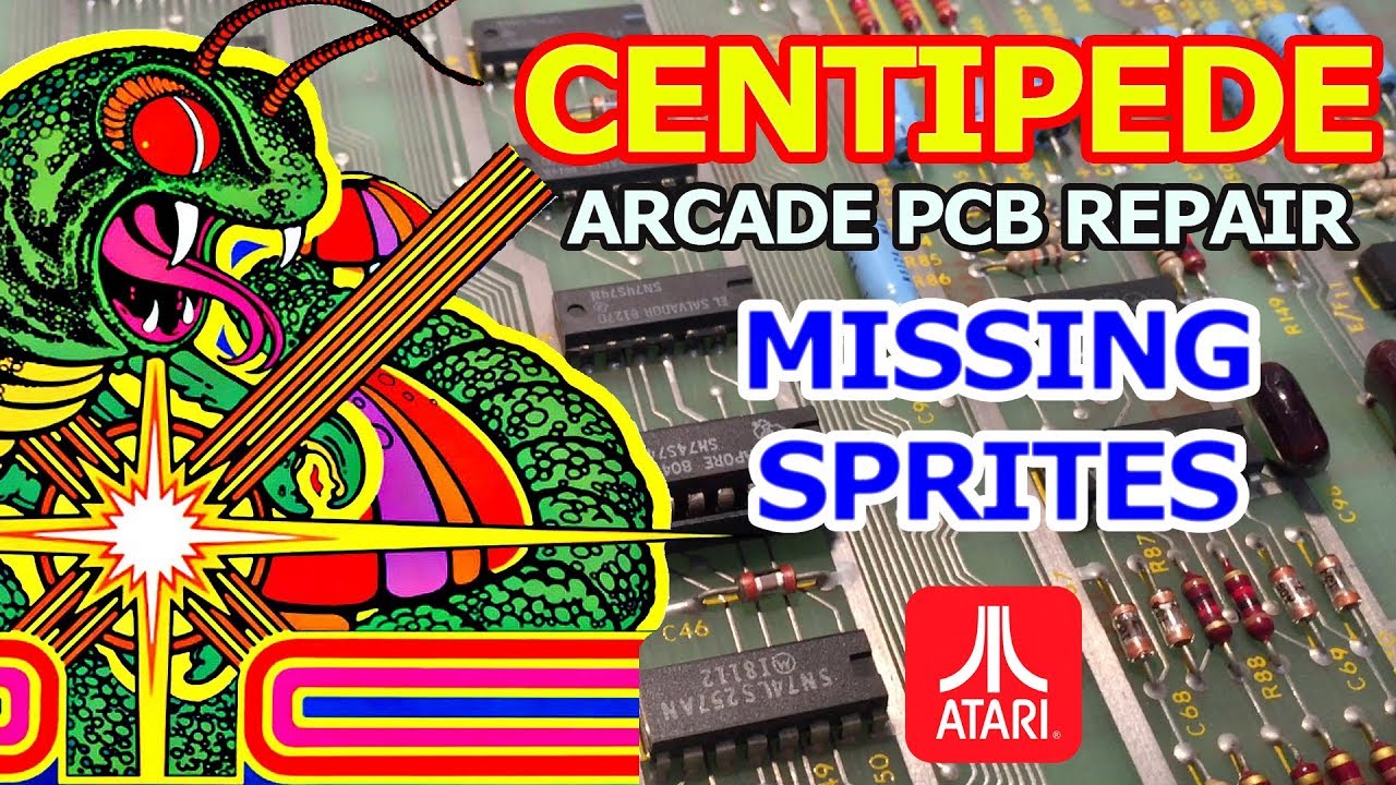 Centipede Arcade PCB Repair - Atari 1981 - Missing Sprites