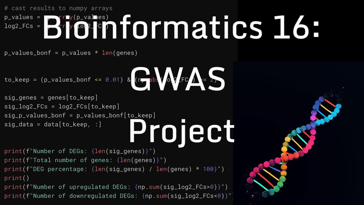 Intro to Bioinformatics 16: Project 2 - Genome Wide Association Study (GWAS)